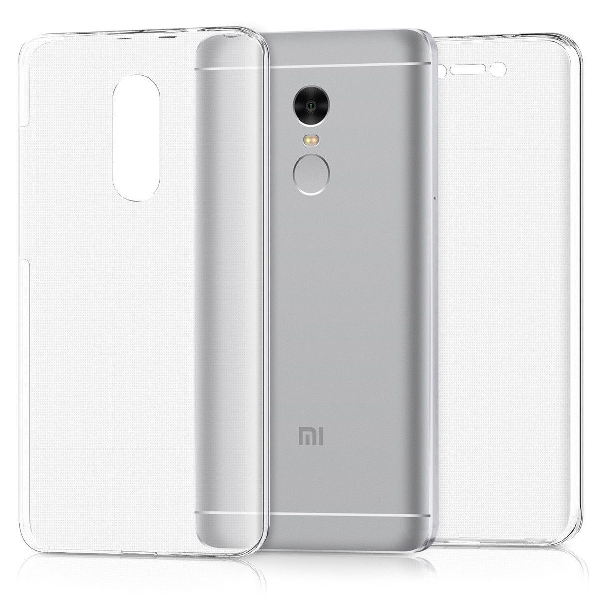 Xiaomi Note 4X case 2 piece transparent full body protector case