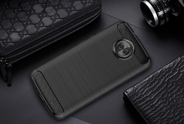 Moto X4 case impact proof rugged case with carbon fiber