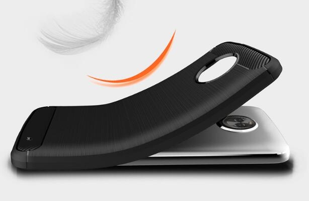 Moto X4 case impact proof rugged case with carbon fiber