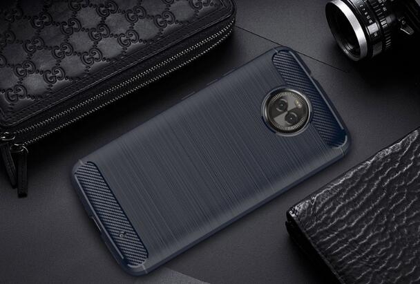 Moto X4 case impact proof rugged case with carbon fiber