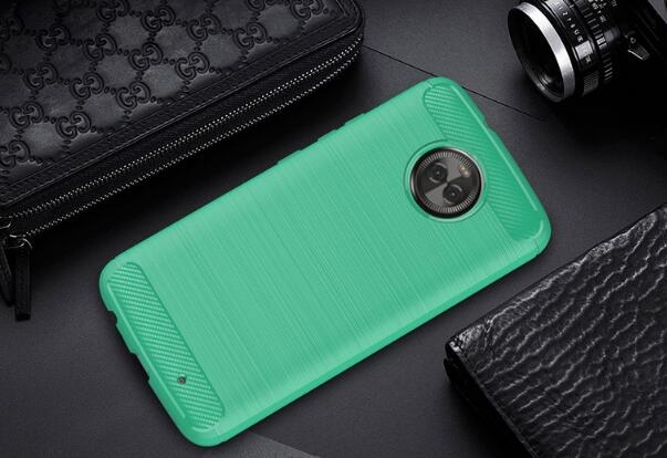 Moto X4 case impact proof rugged case with carbon fiber
