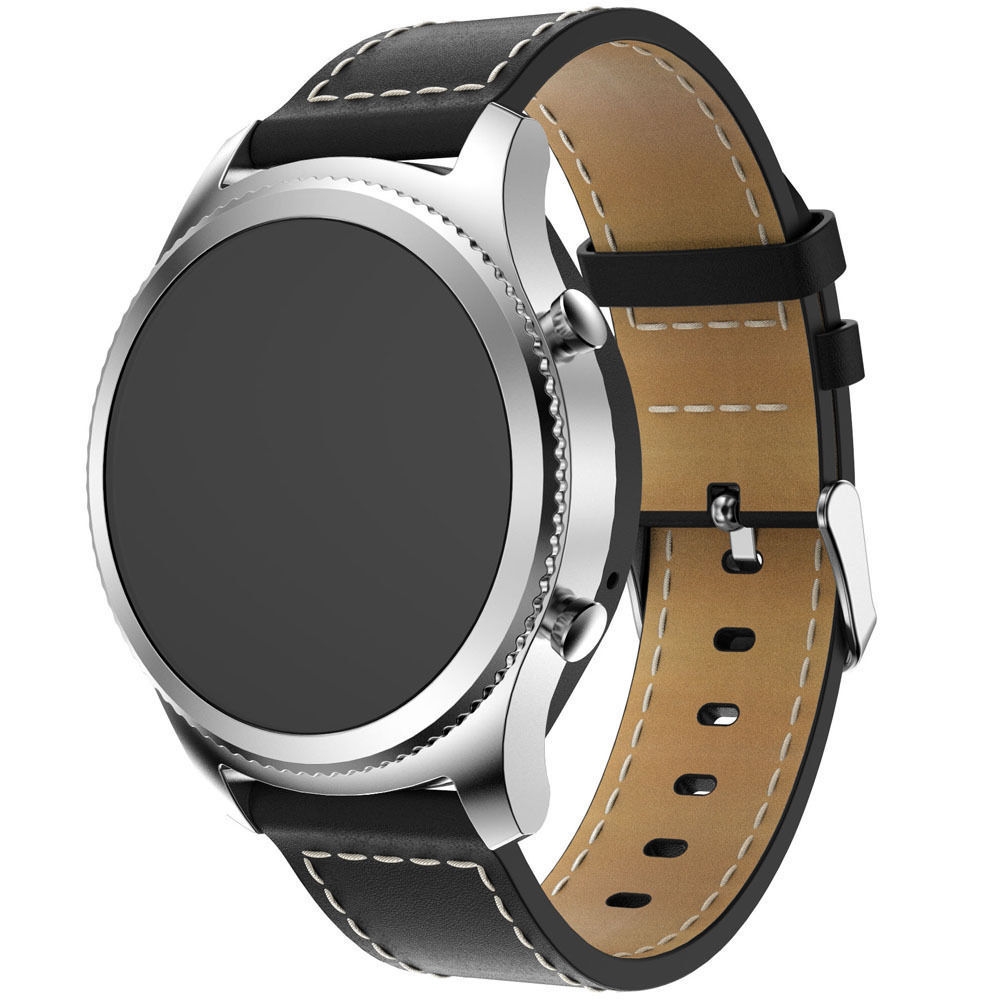 Luxury Leather Watch Band Wrist Strap for Samsung Gear S3
