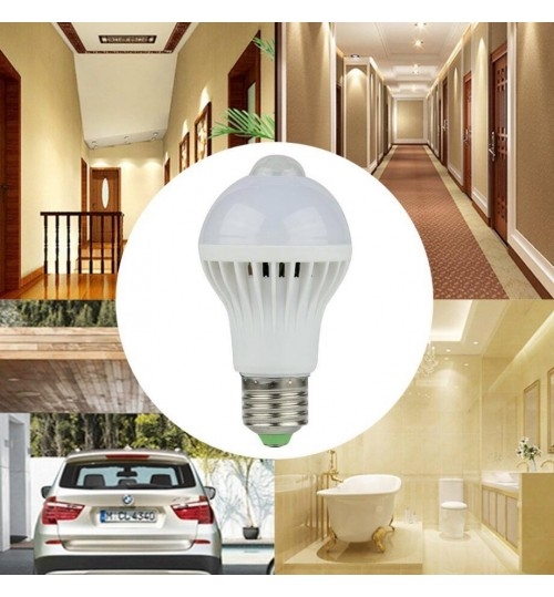 E27 LED Bulb motion sensor 9W