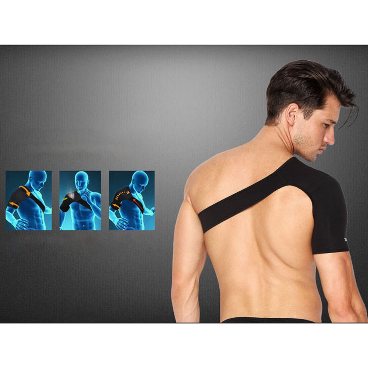 Neoprene Adjustable Shoulder Support Strap - RIGHT Neoprene Adjustable Shoulder Support Strap - RIGHT