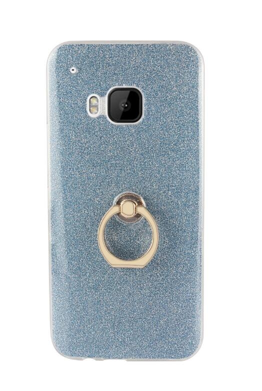 HTC M9 case Soft tpu Bling Kickstand Case with Ring Rotary Metal Mount