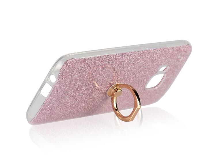 HTC M10  case Soft tpu Bling Kickstand Case with Ring Rotary Metal Mount