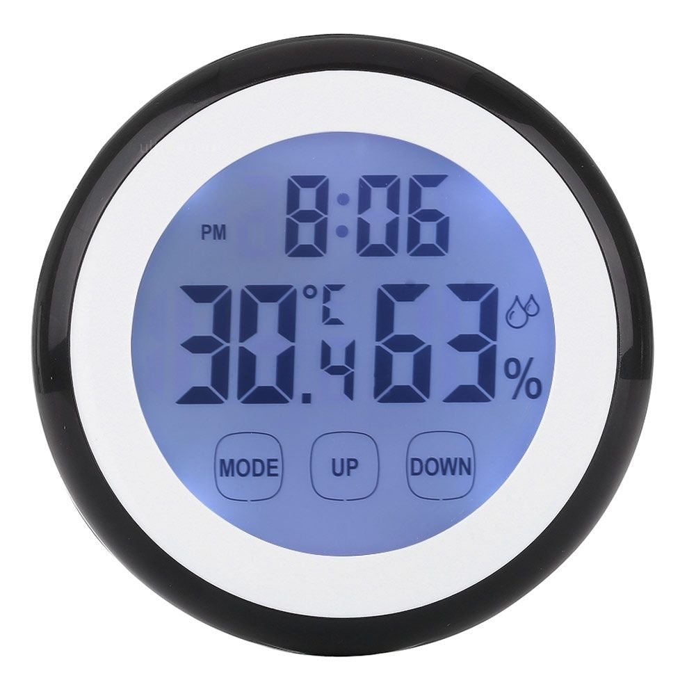 Digital Thermometer Touch Screen Hygrometer Hygrometer Time Temperature Clock