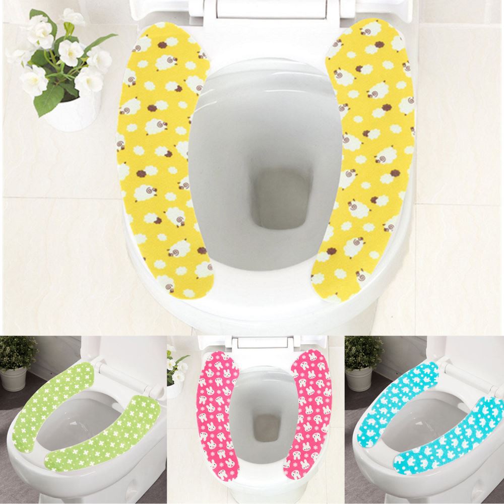 Sticky Toilet Mat Seat Cover Washable Twin Set Sticky Toilet Mat Seat Cover Washable Twin Set