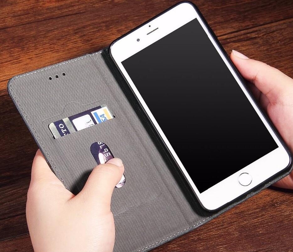Huawei Nova 2i case ultra slim retro leather wallet case 2 cards magnet case