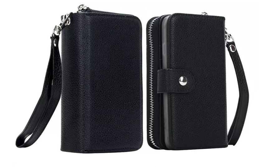 Huawei Nova 2i Case Coin Wallet Case Full Wallet Leather Case - Black