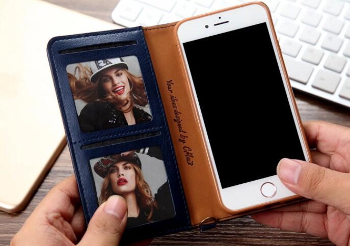 Huawei Nova 2i Case Slim Leather Wallet Case 6 Cards 2 Id Magnet - Blue