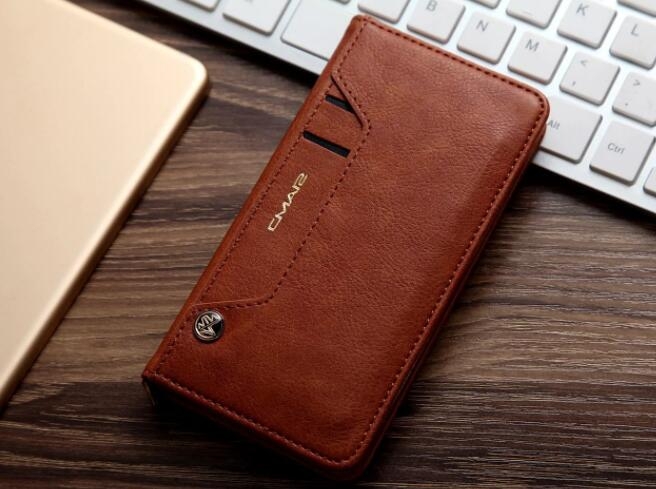 Huawei Nova 2i Case Slim Leather Wallet Case 6 Cards 2 Id Magnet - Brown