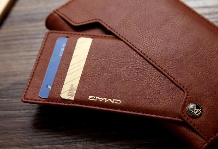 Huawei Nova 2i Case Slim Leather Wallet Case 6 Cards 2 Id Magnet - Brown
