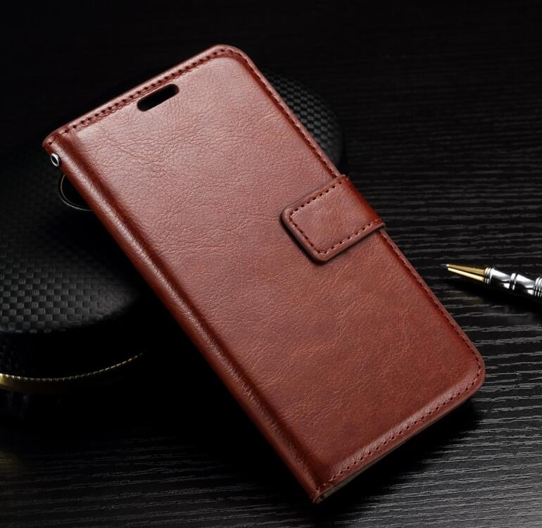 Huawei Nova 2i Case Fine Leather Wallet Case - Brown