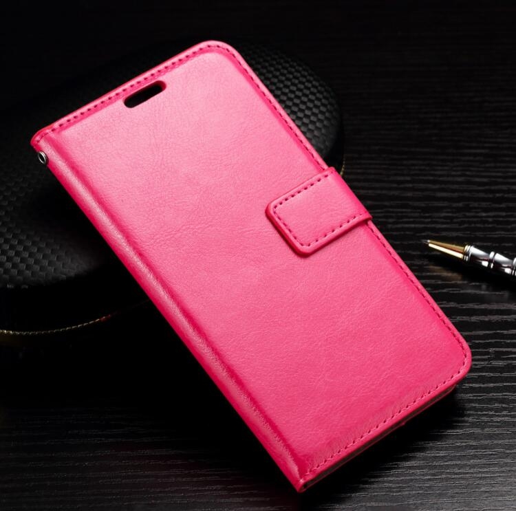 Huawei Nova 2i Case Fine Leather Wallet Case - Hot Pink