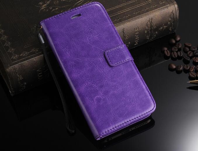 Huawei Nova 2i Case Fine Leather Wallet Case - Purple