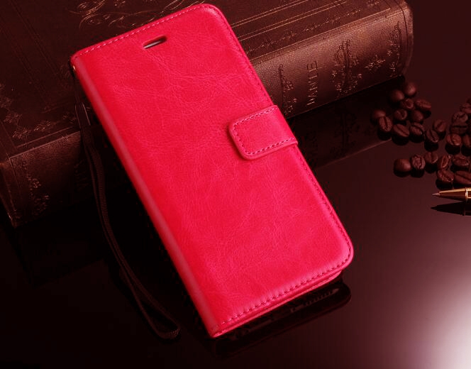 Huawei Nova 2i Case Fine Leather Wallet Case - Red Huawei Nova 2i Case Fine Leather Wallet Case - Red