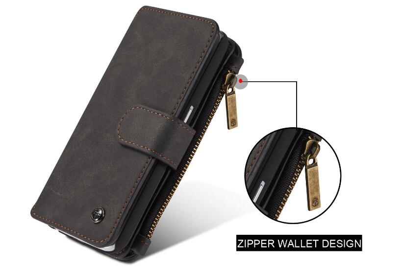 Huawei Nova 2i Case Retro leather case multi cards cash pocket & zip Huawei Nova 2i Case Retro leather case multi cards cash pocket & zip