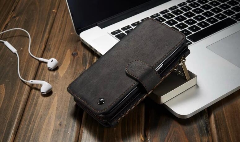 Huawei Nova 2i Case Retro leather case multi cards cash pocket & zip Huawei Nova 2i Case Retro leather case multi cards cash pocket & zip
