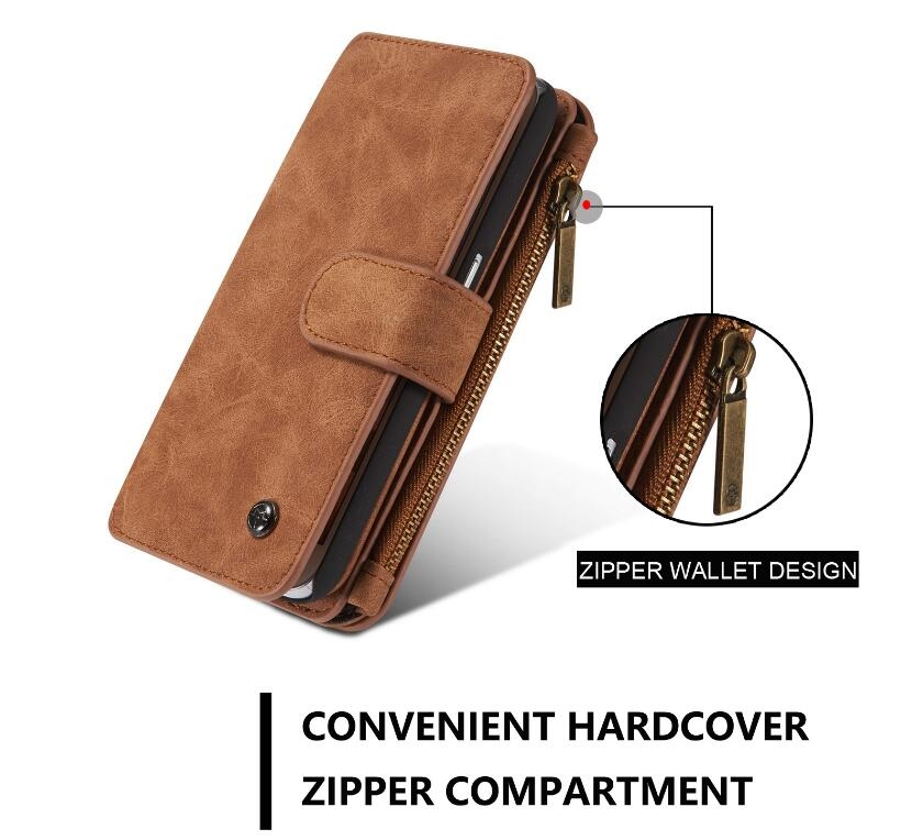 Huawei Nova 2i Case Retro leather case multi cards cash pocket & zip Huawei Nova 2i Case Retro leather case multi cards cash pocket & zip