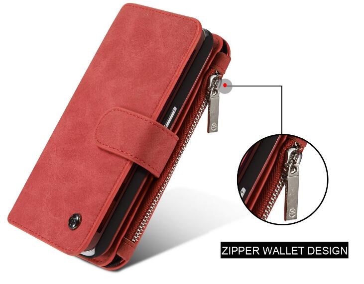 Huawei Nova 2i Case Retro leather case multi cards cash pocket & zip Huawei Nova 2i Case Retro leather case multi cards cash pocket & zip