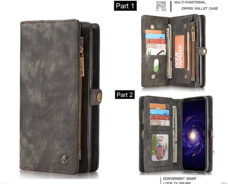 Huawei Nova 2i Case Retro Leather Case Multi Cards Cash Pocket & Zip - Black Huawei Nova 2i Case Retro Leather Case Multi Cards Cash Pocket & Zip - Black