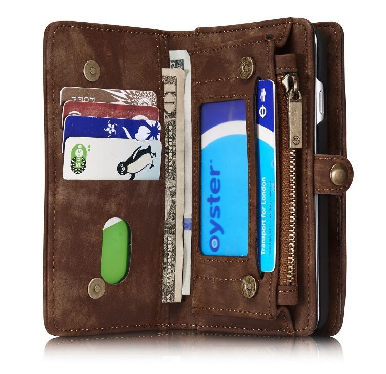 Huawei Nova 2i  Case Retro leather case multi cards cash pocket & zip