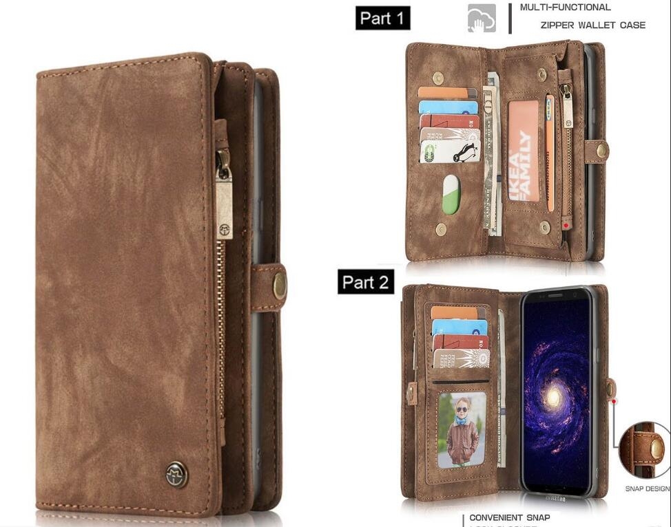 Huawei Nova 2i  Case Retro leather case multi cards cash pocket & zip