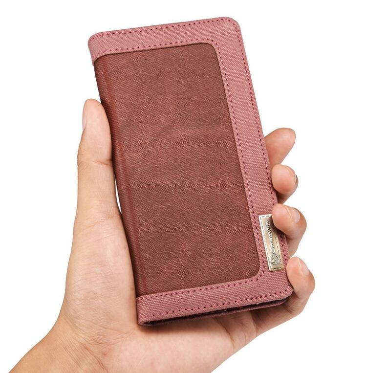 Huawei Nova 2i  case contrast denim folio wallet case magnetic closure
