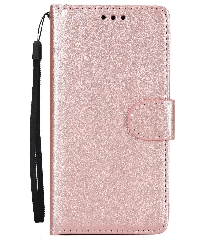 Huawei Nova 2i Case Silk Texture Leather Wallet Case - Rose Gold