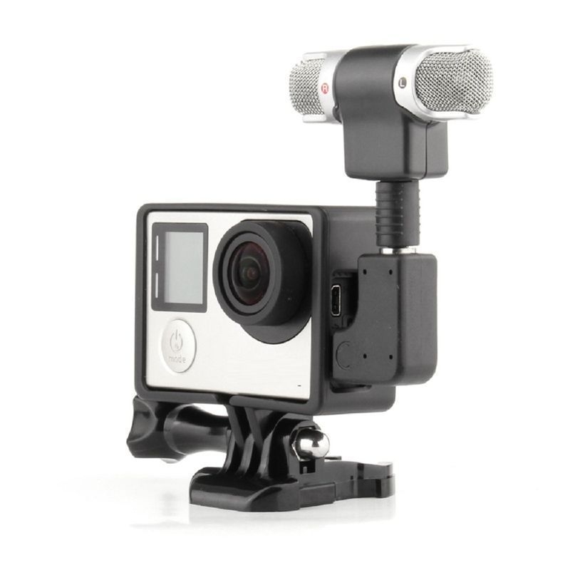 Side Open Skeleton Housing Case with Microphone Adapter Kit for Gopro Hero 4 3 Side Open Skeleton Housing Case with Microphone Adapter Kit for Gopro Hero 4 3