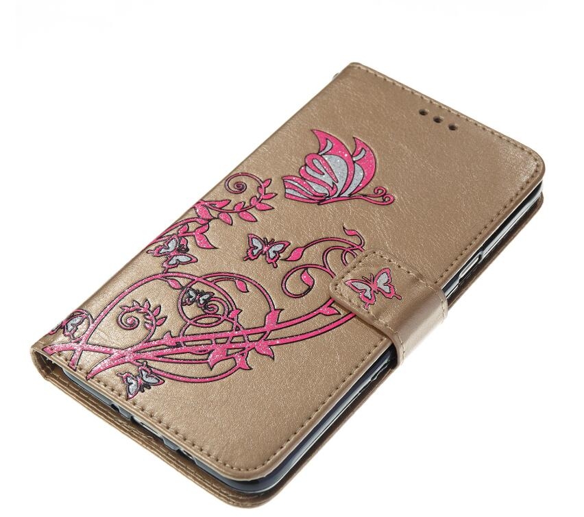 Huawei Nova 2i case Embossed Butterfly Flower Leather Wallet cover case
