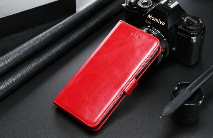 Huawei Nova 2i Case Executive Leather Wallet Case - Red Huawei Nova 2i Case Executive Leather Wallet Case - Red