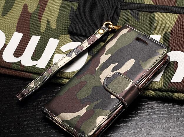 Huawei Nova 2i Case Camouflage Leather Wallet Case Cover - Green