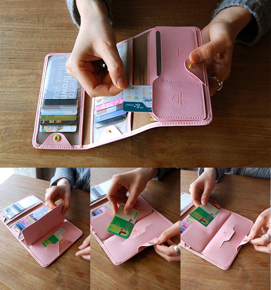 Women Multi Wallet Multi Card Slots Trifold Women Multi Wallet Multi Card Slots Trifold
