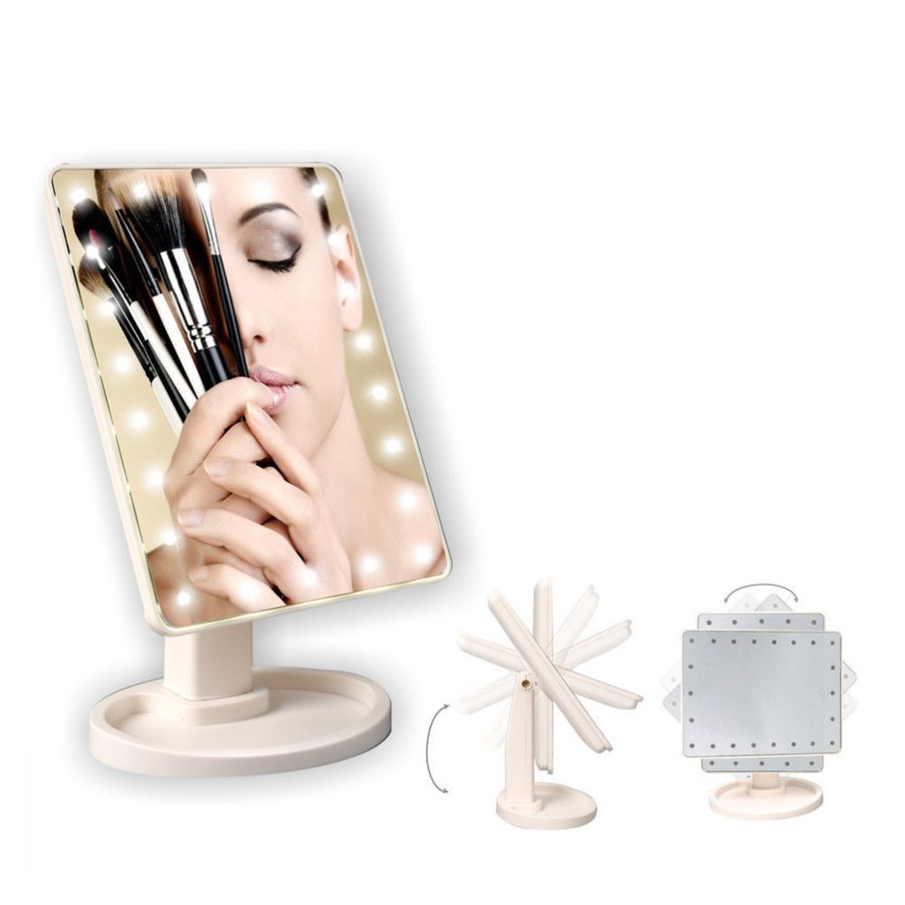 Mirror 16 LED Lighted Makeup Mirror Touch Screen