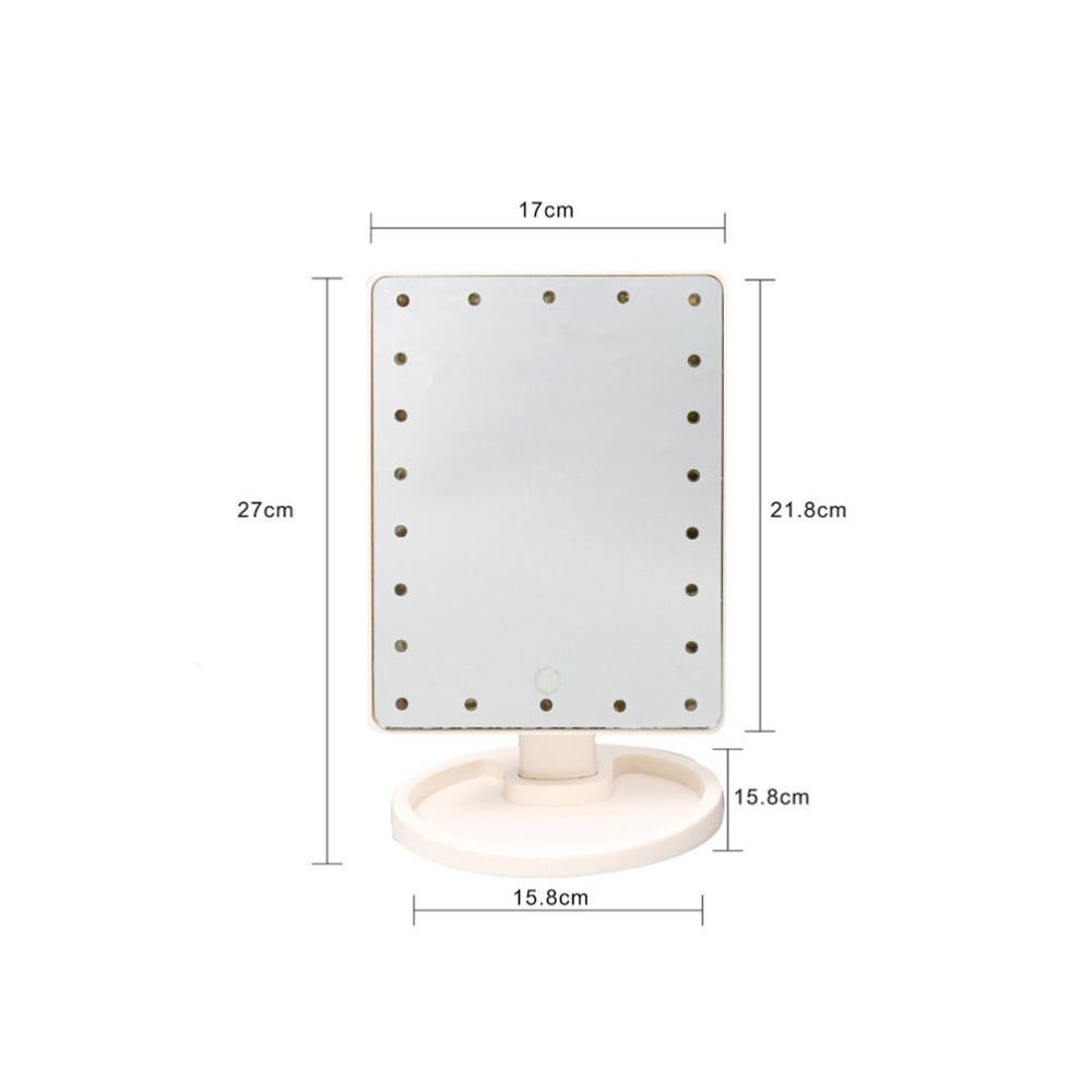 Mirror 16 LED Lighted Makeup Mirror Touch Screen