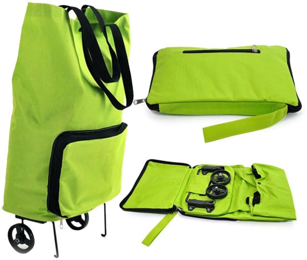 Shopping Trolley ote Bag Foldable Cart Rolling Grocery Wheels