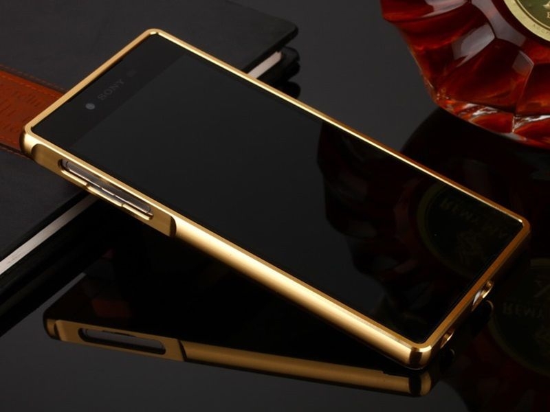 SONY Xperia XA case Slim Metal bumper with mirror back cover case