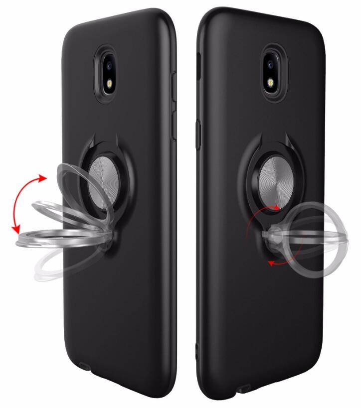 Galaxy J5 PRO 2017 Case Heavy Duty Ring Rotate Kickstand Case Cover
