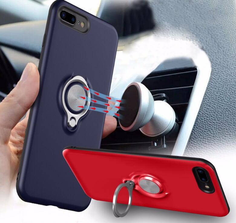 Oppo R11 Case Heavy Duty Ring Rotate Kickstand Case Cover