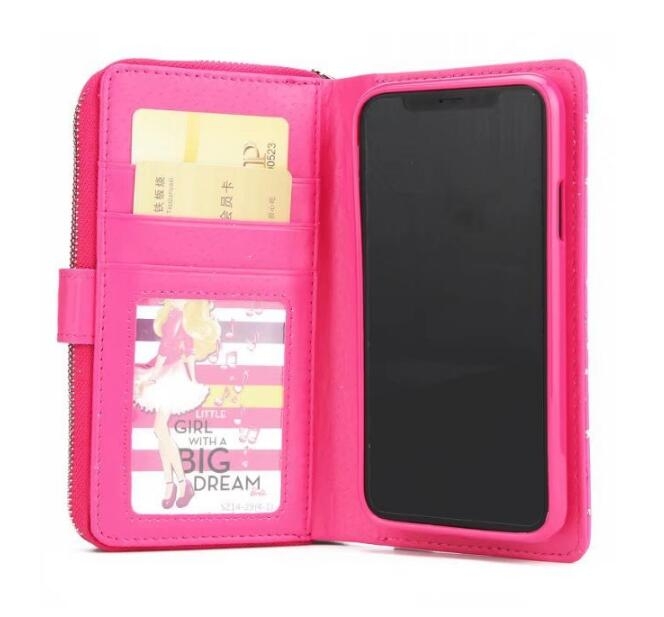 Galaxy S8 case bling leather wallet case detachable zip