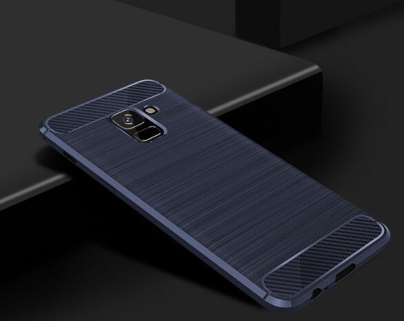 Galaxy A8 plus 2018 case impact proof rugged case with carbon fiber