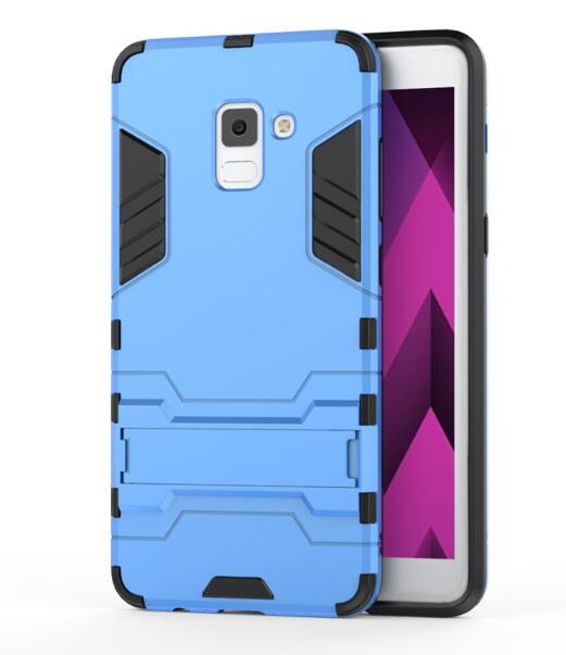 Galaxy A8 plus 2018 Case Heavy Duty Hybrid Kickstand