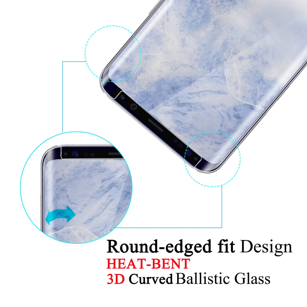 Galaxy S9 PLUS Screen covered Tempered Glass Screen Protector