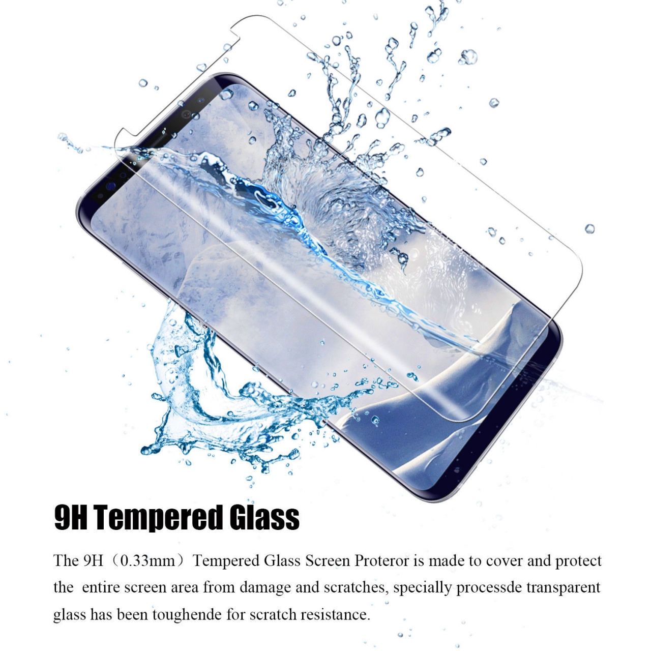 Galaxy S9 PLUS Screen covered Tempered Glass Screen Protector