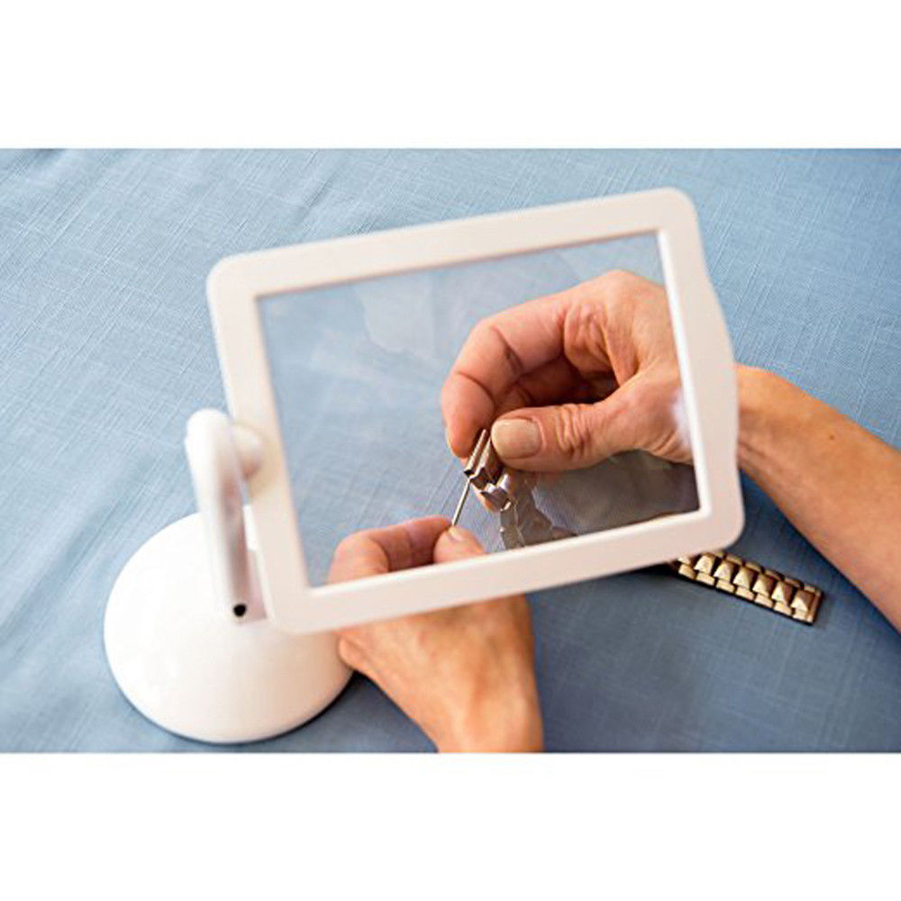 Large Reading Magnifier with LED light and stand Brighter Viewer Holder LED Large Reading Magnifier with LED light and stand Brighter Viewer Holder LED