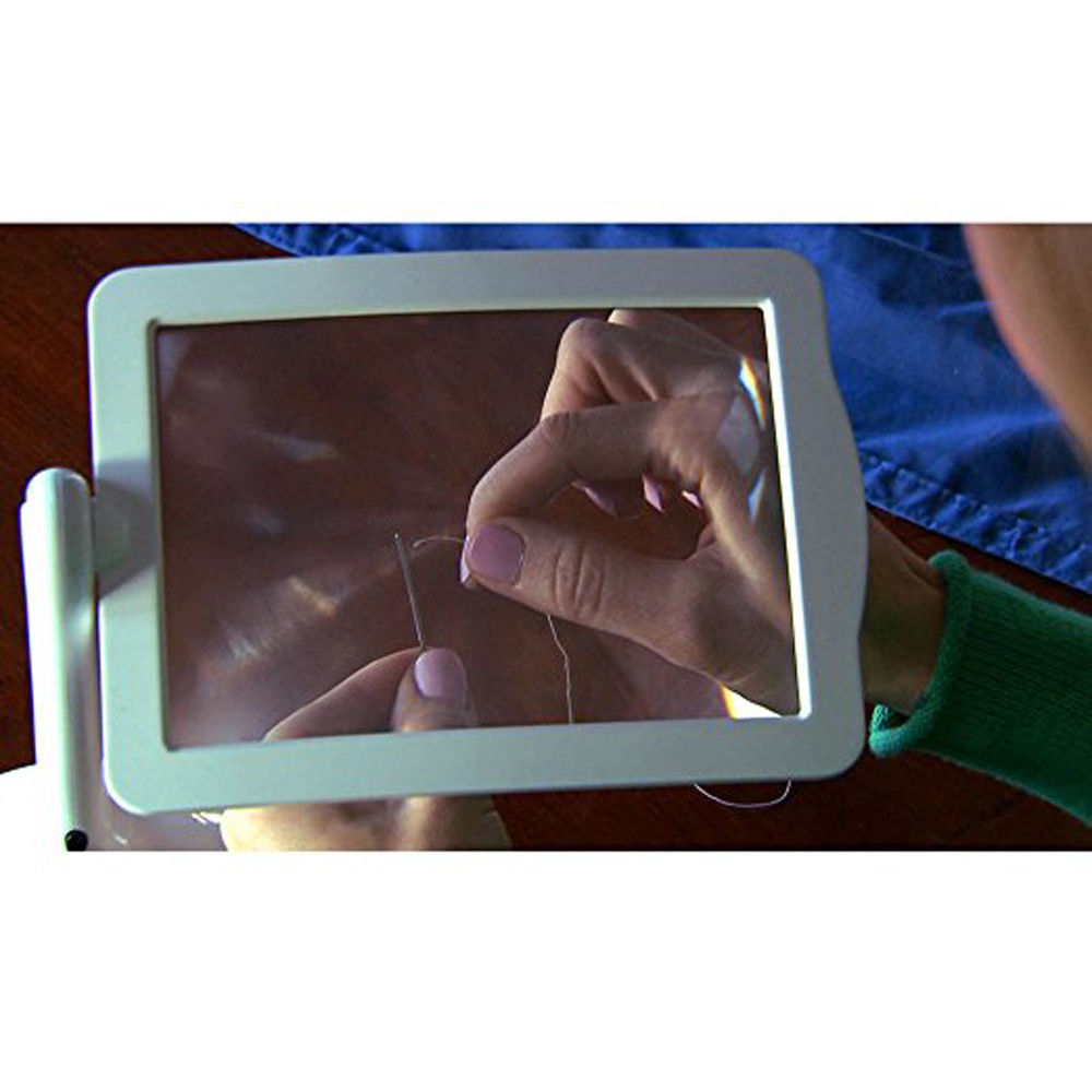 Large Reading Magnifier with LED light and stand Brighter Viewer Holder LED Large Reading Magnifier with LED light and stand Brighter Viewer Holder LED