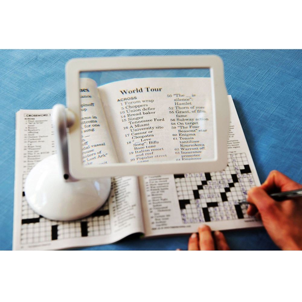 Large Reading Magnifier with LED light and stand Brighter Viewer Holder LED Large Reading Magnifier with LED light and stand Brighter Viewer Holder LED