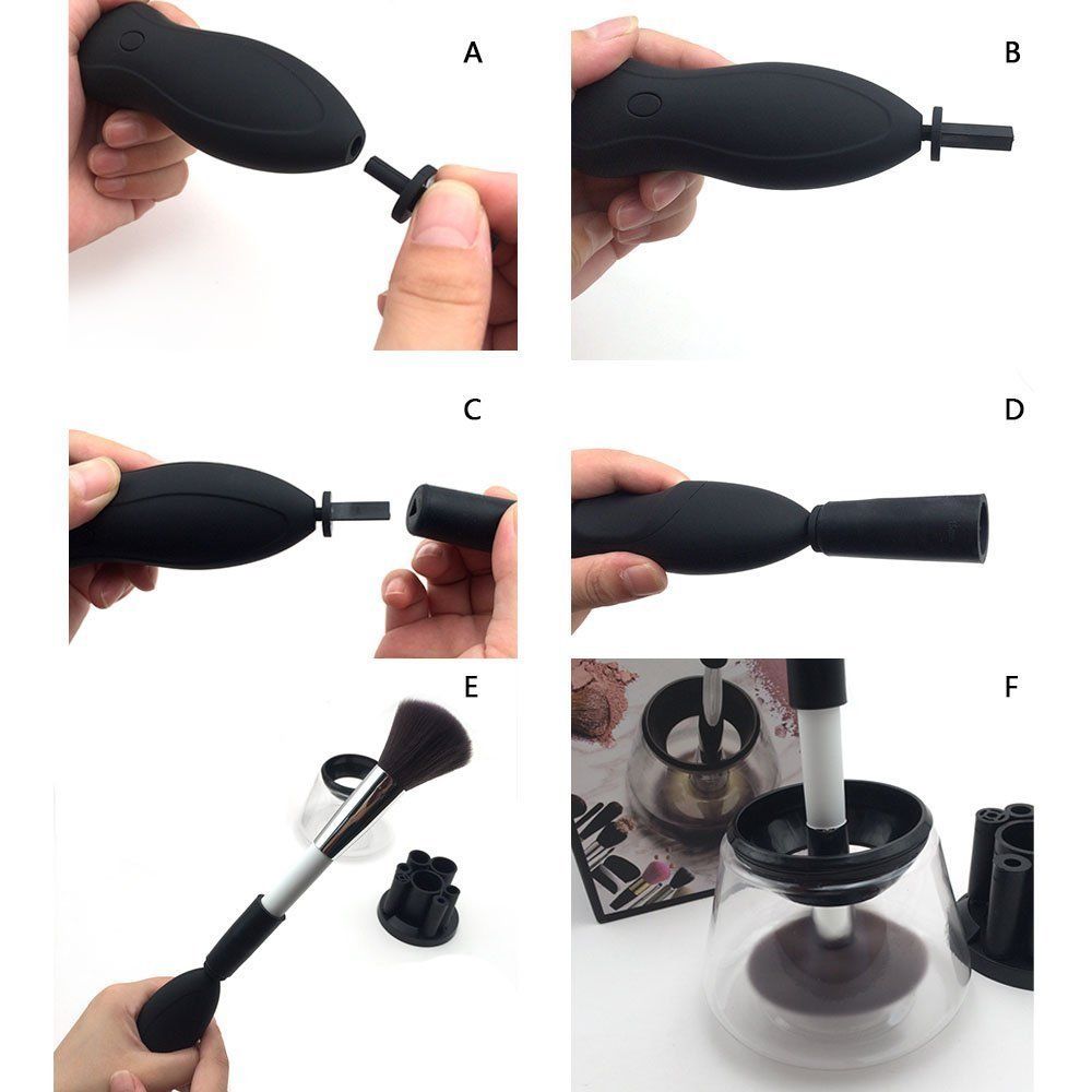 Makeup Brush Cleaner + Dryer Cleans And Dries All Makeup Brushes In Seconds Makeup Brush Cleaner + Dryer Cleans And Dries All Makeup Brushes In Seconds